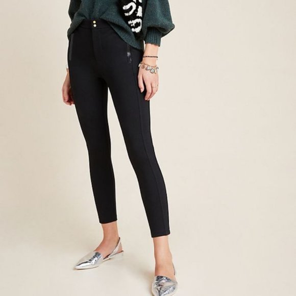 Anthropologie The Essential Ponte Tapered Trousers - Picture 4 of 9